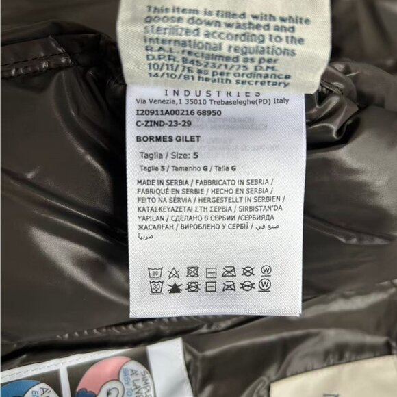 Moncler Black Puffer Vest - Picture 6 of 7